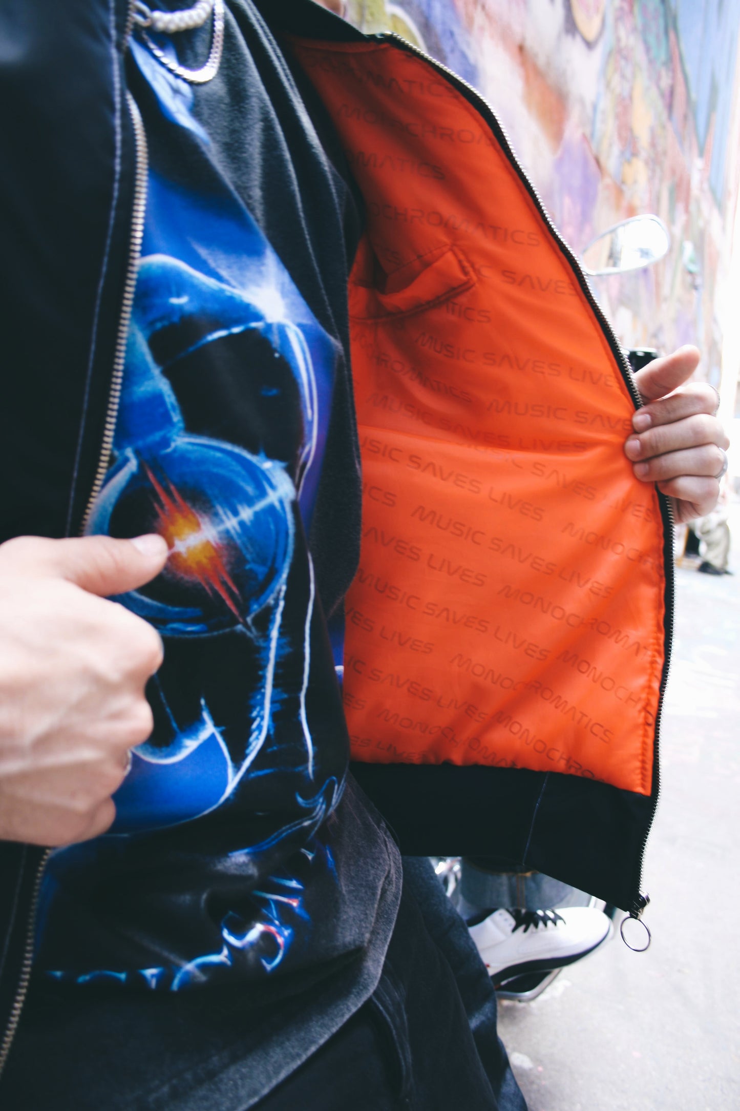 Bomber Jacket Music Saves Lives