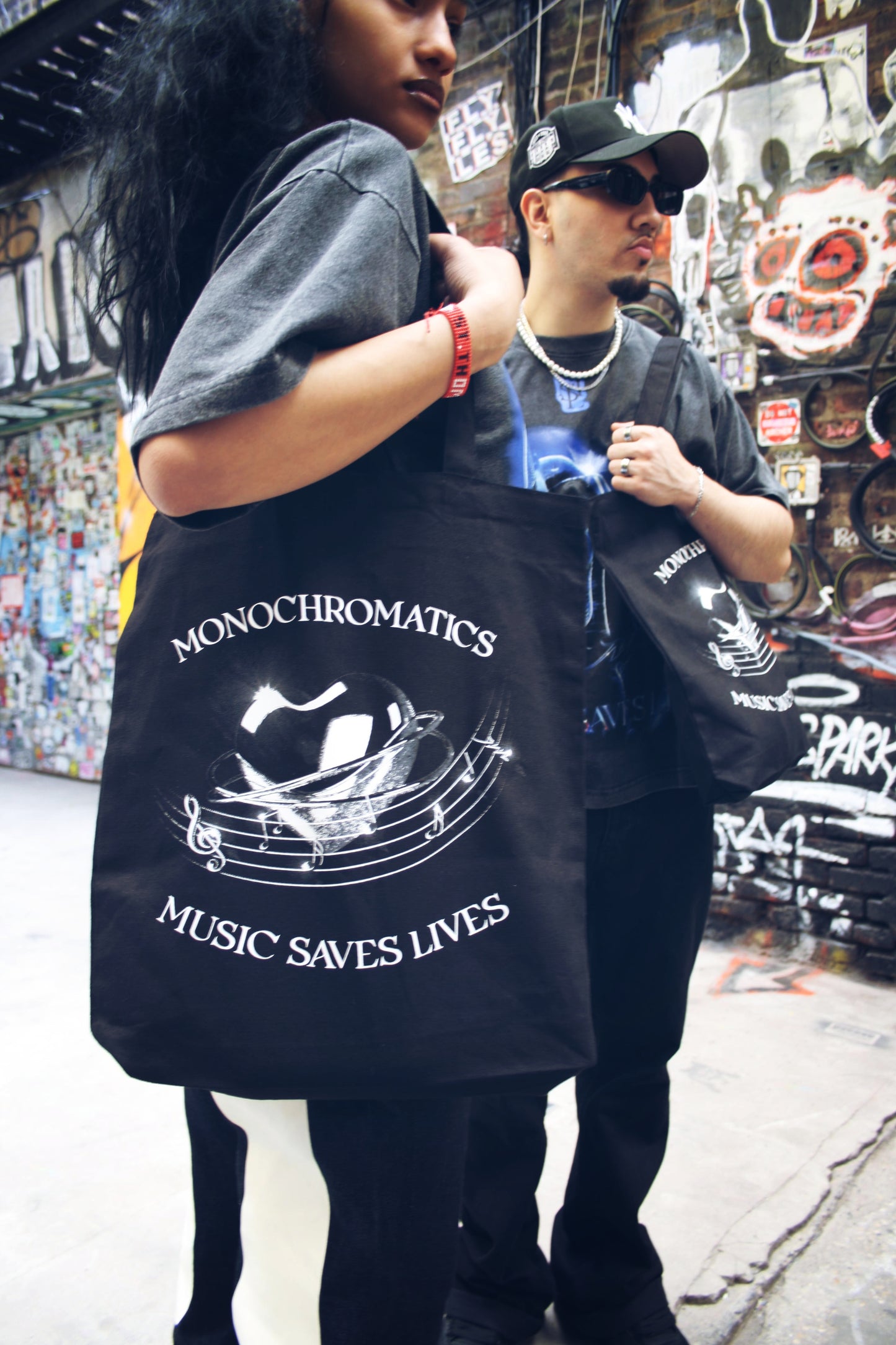 Tote Bag Music Saves Lives