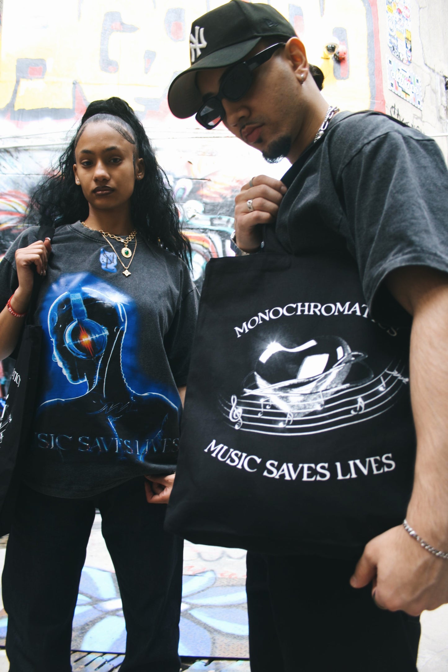 Tote Bag Music Saves Lives